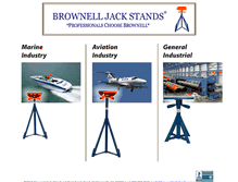 Tablet Screenshot of brownelljackstands.com